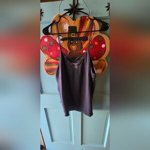 H&M Charcoal Lace Cami Top